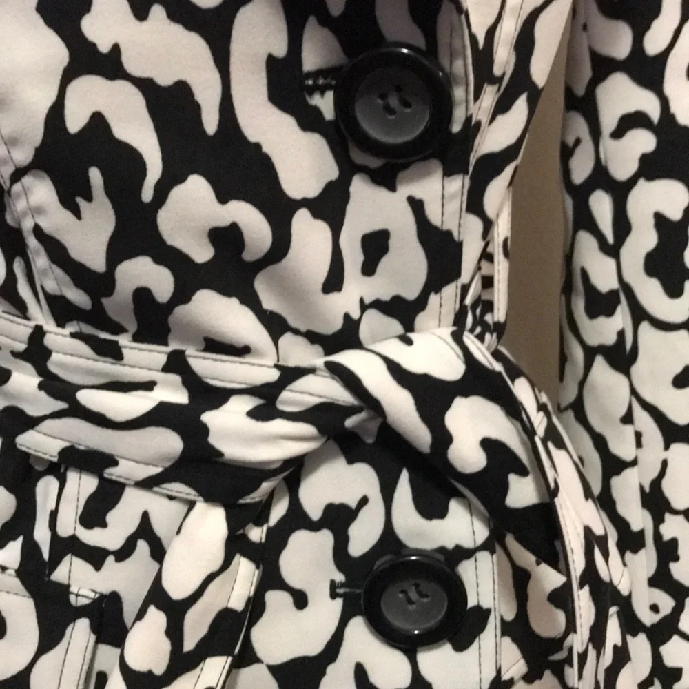 Alberto Makalai Zebra Animal Print Trench coat_5